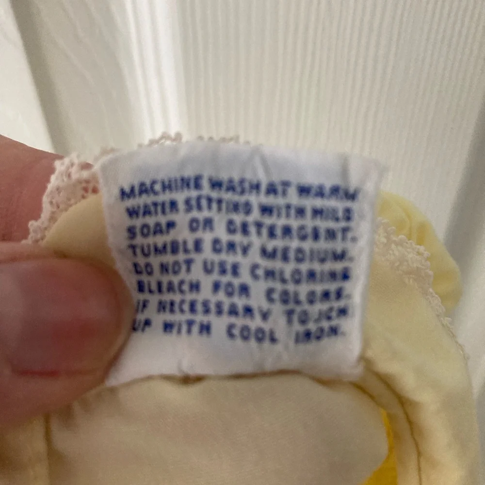 Vintage Cherubs Smocked Yellow Dress - Picture 8 of 10